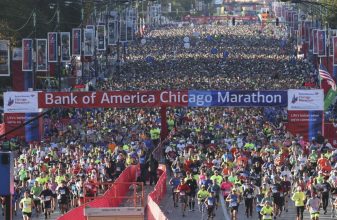 H σκυτάλη στον Bank of America Chicago Marathon