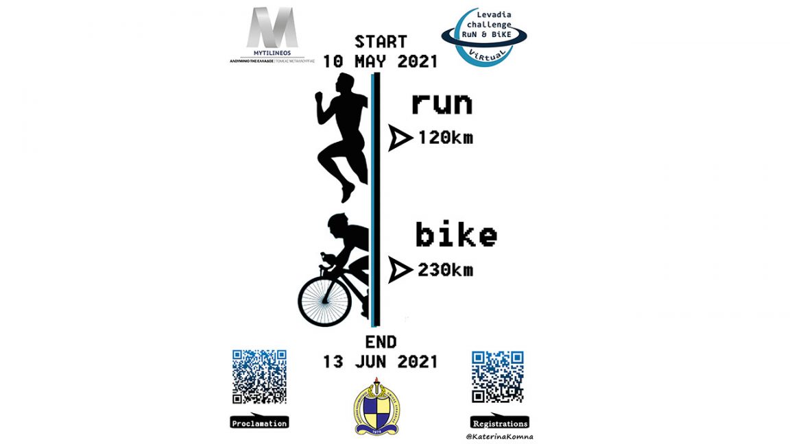 Αφίσα του Levadia Virtual challenge RUN & BIKE