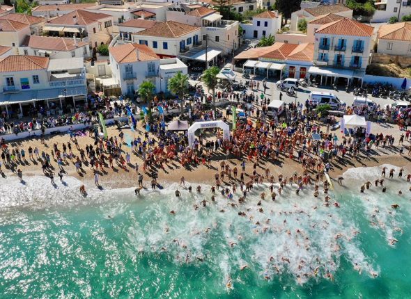 Spetses mini marathon κολύμβηση