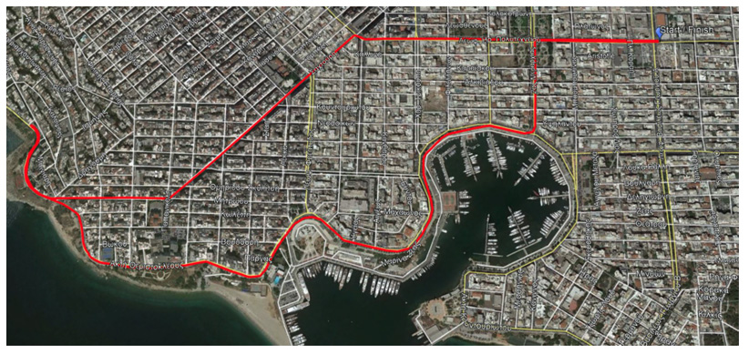 Posidonia Running Event - χάρτης