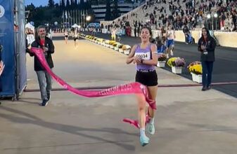 Ανδρέας Γεωργίου και Μελίσσα Αναστασάκης στα 5χλμ. Cosmote Telekom ΟΠΑΠ του Αυθεντικού Μαραθώνιου